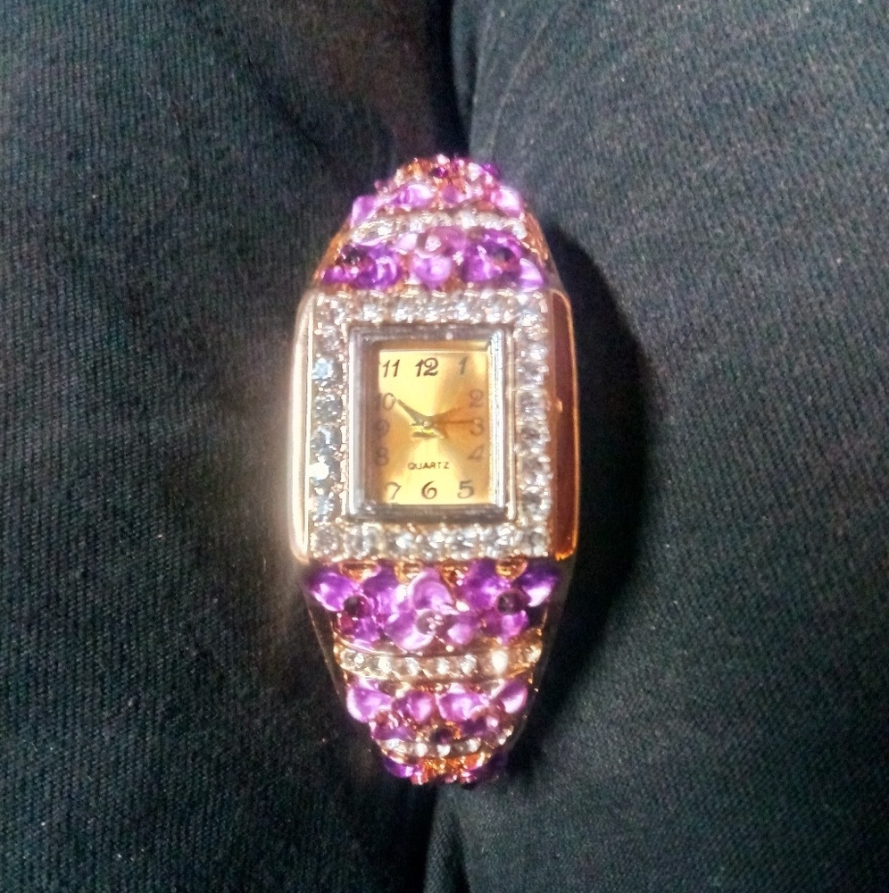 Purple Quartz watch